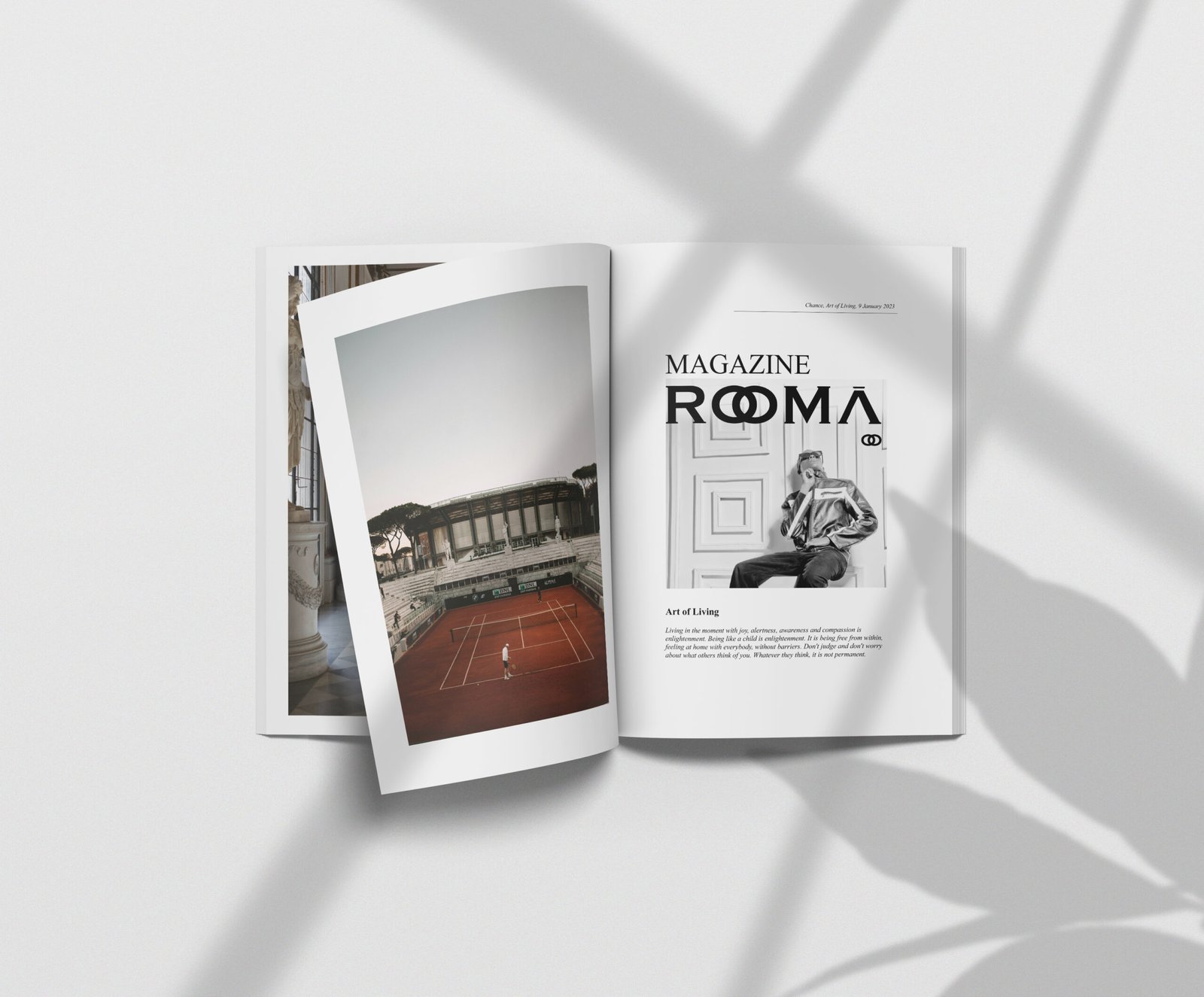 Italian clothing brand logo for Rooma featuring custom typography inspired by Roman architecture and timeless Italian craftsmanship, designed for a refined and contemporary fashion identity.